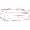 vidaXL Boxspringbett mit Matratze Rosa 160x210 cm Samt