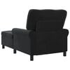 vidaXL Lounge-Liege mit Kissen Schwarz 91 x 157 x 91 cm Samt