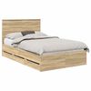 vidaXL Bettrahmen Sonoma-Eiche Ingenieurs Holz
