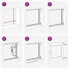 Kellerfenster RISOR Wei&szlig; 50 x 50 cm PVC und Glas