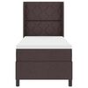 vidaXL Boxspringbett mit Matratze Dunkelbraun 90 x 190 cm Stoff