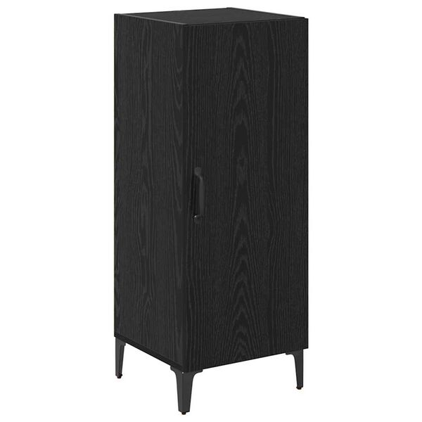 vidaXL Sideboard Schwarz Eichen-Optik 34,5 x 34 x 90 cm Holzwerkstoff