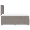 vidaXL Boxspringbett mit Matratze Taupe 120x190 cm Stoff
