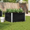 vidaXL Pflanzkasten Schwarz 100x100 cm Massivholz Kiefer