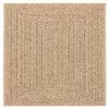vidaXL Teppich ZIZUR Beige 240x340 cm Jute-Optik Indoor und Outdoor