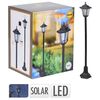 ProGarden LED Solar-Wegeleuchte 18x83 cm Wei&szlig; und Schwarz