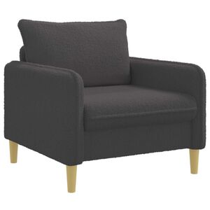vidaXL XL-Sessel Dunkelgrau Boucl&eacute;