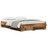 vidaXL Bettrahmen mit Schubladen Altholz 135 x 190 cm Holzwerkstoff