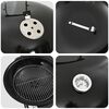 vidaXL Outdoor Grill Mit Rad Schwarz 96 x 72 x 113 cm Metall