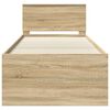 vidaXL Tagesbett Sonoma Eiche und Schwarz 100 x 200 cm Holzwerkstoff