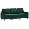 vidaXL 3-Sitzer-Sofa Dunkelgr&uuml;n 180 cm Samt