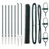vidaXL Sechseckzaun mit Pfosten 10 x 1,2 m PVC-beschichteter Stahl