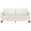 vidaXL 2-Sitzer-Sofa Creme 140 cm Kunstleder