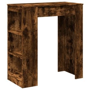 vidaXL Bartisch mit Regal R&auml;uchereiche 95x47x103,5 cm Holzwerkstoff
