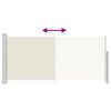 vidaXL Ausziehbare Seitenmarkise 140x300 cm Creme