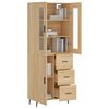 vidaXL Highboard Sonoma-Eiche 69,5x34x180 cm Holzwerkstoff
