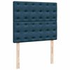 vidaXL Boxspringbett mit Matratze Blau 120x200 cm Samt