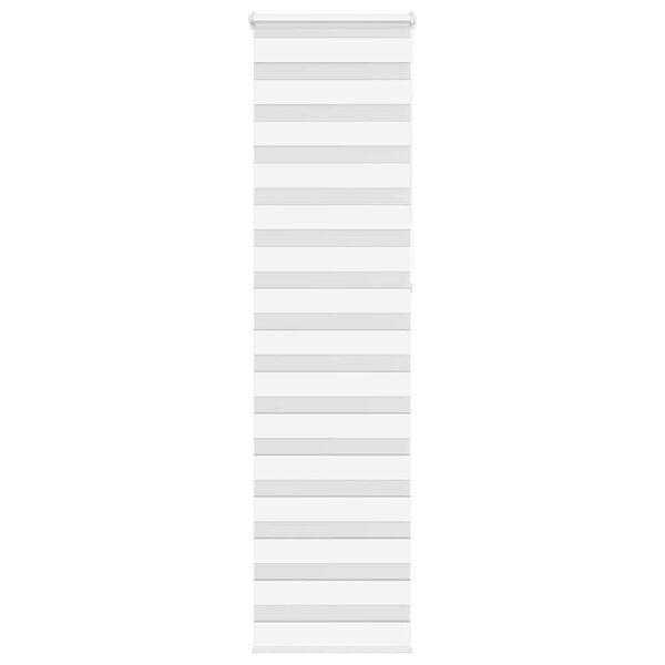 vidaXL Doppelrollo Wei&szlig; 60x230 cm Stoffbreite 55,9 cm Polyester