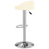 vidaXL Barhocker 2 Stk. Creme Kunstleder