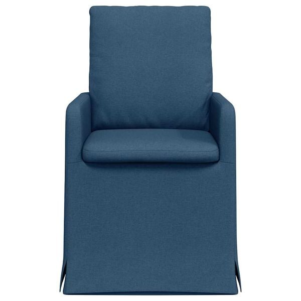vidaXL Esszimmerst&uuml;hle 2 pcs Blau 57 x 67 x 98 cm Stoff