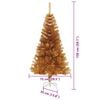 vidaXL Weihnachtsbaum mit 150 LEDs mit Ständer Gold 150 cm Haustier