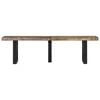 vidaXL Bank 160 cm Massives Altholz und Stahl