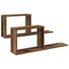 vidaXL Schweberegale 2 stk. Altholz 80 x 15 x 30 cm Holzwerkstoff