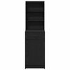 vidaXL Highboard Schwarz Eichen-Optik 40 x 40,5 x 135 cm Holzwerkstoff