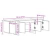 vidaXL TV-Schrank Artisan-Eiche 120x30x40,5 cm Holzwerkstoff