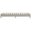 vidaXL Bettgestell ohne Matratze Hellgrau 90x190 cm Stoff