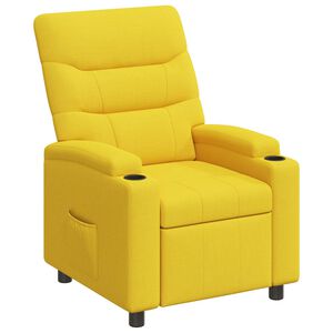 vidaXL Liegestuhl Helles Gelb 75 x 95 x 103 cm Stoff