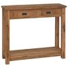 vidaXL Konsolentisch Natur 90 x 30 x 80 cm Massivholz Teak