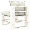 vidaXL 8-tlg. Paletten-Lounge-Set mit Kissen in Beige Holz