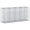 vidaXL Gabionen-Hochbeet 170 x 50 x 80 cm Verzinkter Stahl Silber