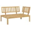 vidaXL Garten-Ecksofa aus Paletten Massivholz Akazie