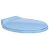 vidaXL Toilettensitz mit Absenkautomatik Blau Oval