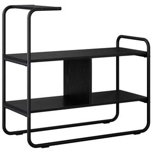 vidaXL Konsolentisch Schwarze Eiche 80 x 35 x 75 cm Holzwerkstoff