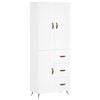 vidaXL Highboard Wei&szlig; 69,5x34x180 cm Holzwerkstoff