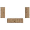 vidaXL TV-Schrankset Wandmontiert 2 pcs Artisan-Eiche Holzwerkstoff