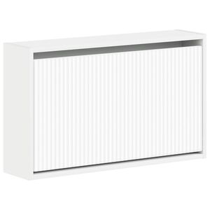 vidaXL Wandmontierter Schuhschrank ARNHEM 71 x 17 x 43 cm Wei&szlig;