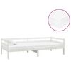 vidaXL Tagesbett mit Matratze 90x200 cm Wei&szlig; Kiefer Massivholz