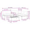 vidaXL 4-tlg. Garten-Sofagarnitur aus Paletten mit Kissen Akazienholz