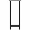 vidaXL Bartischbeine Schwarz 2 Stk. 50x(100-101) cm Stahl
