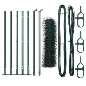 vidaXL Zaunpfosten Gr&uuml;n