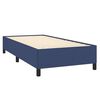 vidaXL Boxspringbett mit Matratze Blau 100x200 cm Stoff