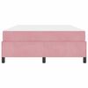 vidaXL Bettrahmen mit Matratze Rosa 140 x 190 cm Stoff