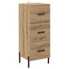 vidaXL Sideboard Artisan-Eiche 34 x 34,5 x 90 cm Holzwerkstoff