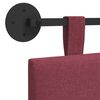 vidaXL H&auml;ngevorderseite Wandmontiert Weinrot 210 x 55 x 5 cm Stoff