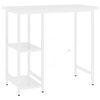 vidaXL Computertisch Wei&szlig; 80x40x72 cm MDF und Metall
