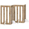 vidaXL Faltbarer Haustierzaun 4 pcs Artisan-Eiche 201 x 38 x 90 cm